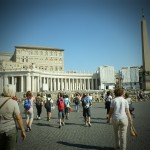 Arrivo in Piazza San Pietro